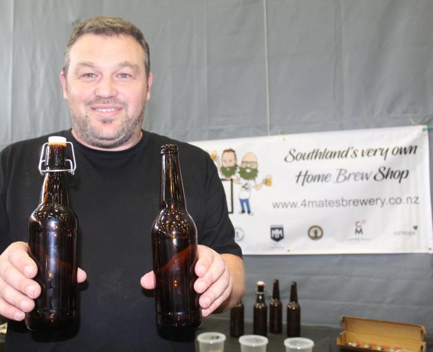 4 Mates Brew Shop owner Scott Whitaker, of Otatara, at the Hop ’n’ Vine festival at ILT Stadium...