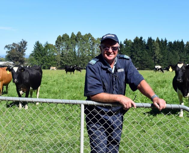 Otago Corrections Facility principal instructor and farm manager Tony Russell relaxes on the...
