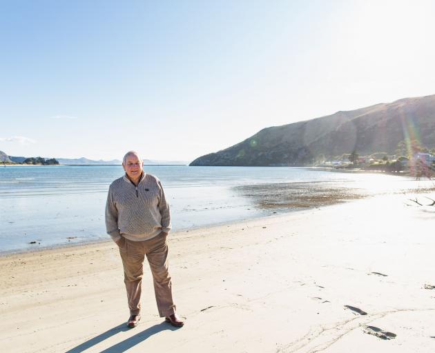 Te Rauone Beach Coast Care Committee member Des Smith at Te Rauone beach, Otago Peninsula. PHOTO:...