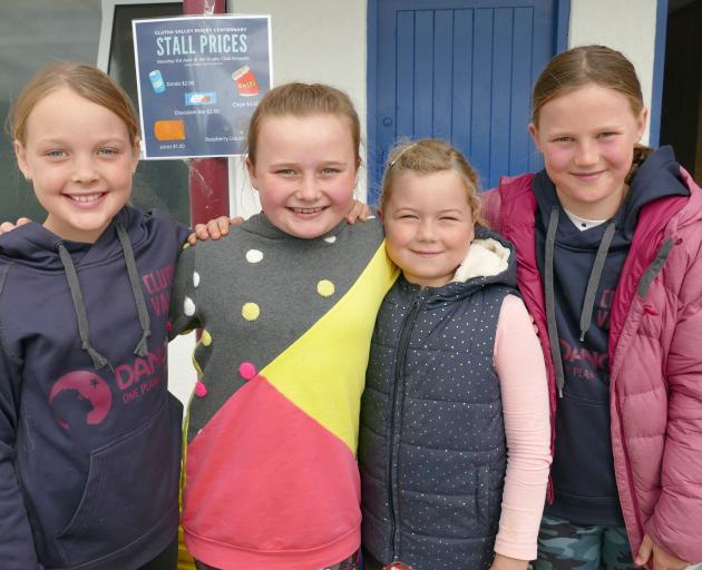 Manning the refreshment stall in Clydevale on Saturday are (from left) Lucy Craig (9), Dorothy...