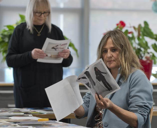 Fashion designers Tanya Carlson (front right) and Donna Tulloch assess iD International Emerging...