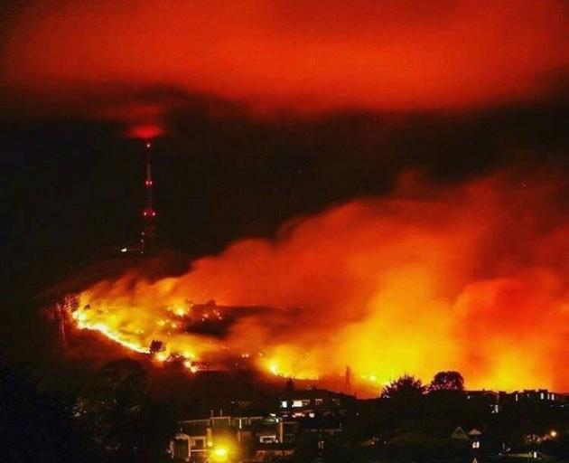 The Port Hills fire. Photo: RNZ / File