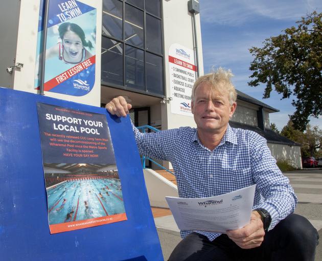 Swim club president Chris Averill is concerned about how plans to decommission Wharenui Pool will...