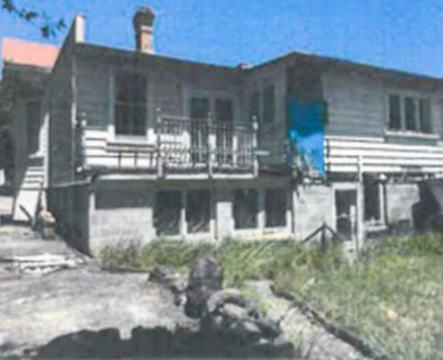 Historical photo from police of the 3 Marlborough St, Mt Eden, boarding house. Photo: Supplied