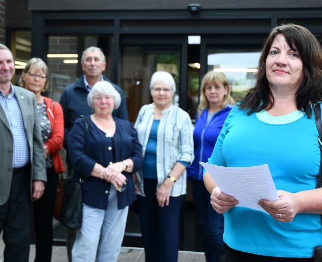 AB Lime Action Group chairwoman Katie Allan (right) spoke to Environment Southland councillors...