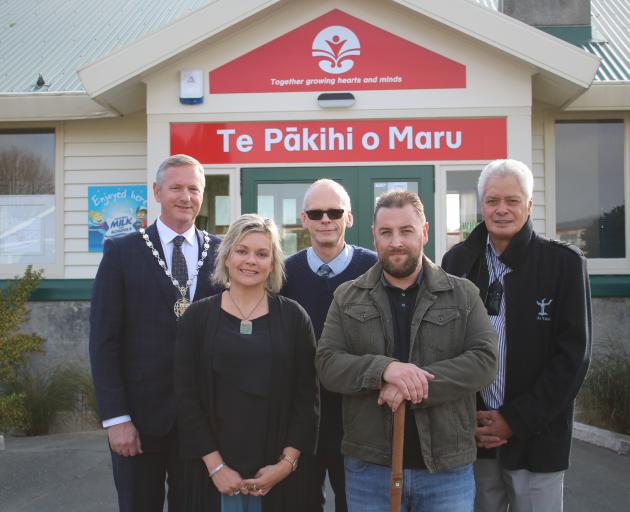Attending a cultural blessing to unveil Oamaru North School’s new name Te Pakihi o Maru, which...