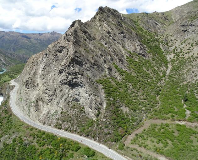 Part of the Nevis Bluff, about half way between Cromwell and Queenstown on State Highway 6. Photo: Tracey Roxburgh