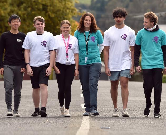 Students Against Dangerous Driving (Sadd) national conference attendees are (from left) St Kevin...