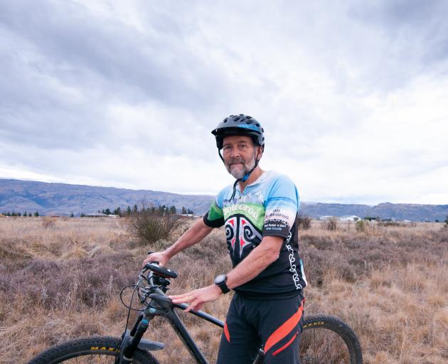 Mountain Bikers of Alexandra group president Joe Sherriff encourages people to stick to the track...