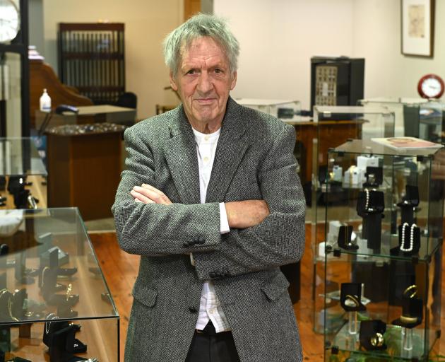 Outgoing Masters Games chairman John Bezett takes a break at his jewellery shop this week. PHOTO:...