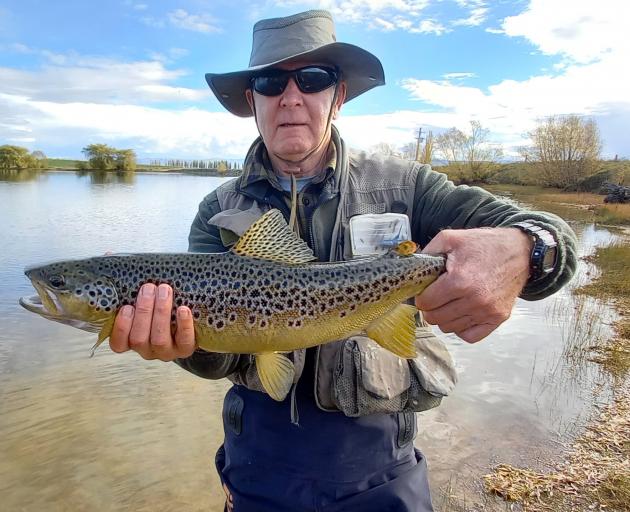 A good brown trout from Mathias’ Dam to end the season. PHOTO: CHRIS WEDDELL