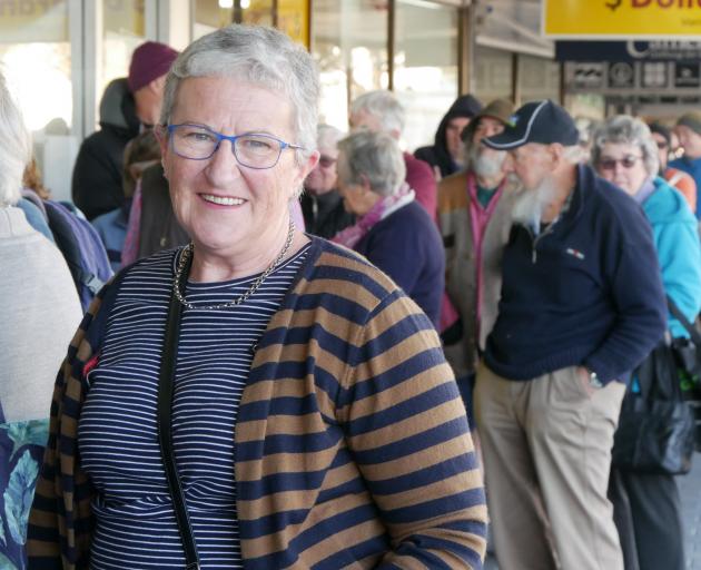 Lyn Drummond is one of many people lined up outside before the doors opened for this year’s...