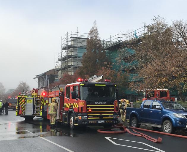 Crews from Dunedin Central, Willowbank, and Roslyn were called to deal with the fire at the...