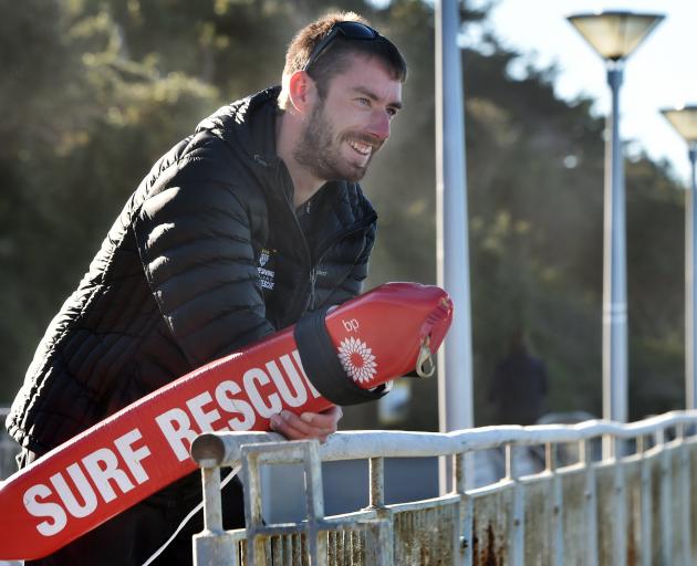 Watching the waves is Otago Surf Life Saving search and rescue co-ordinator Max Corboy, who has...