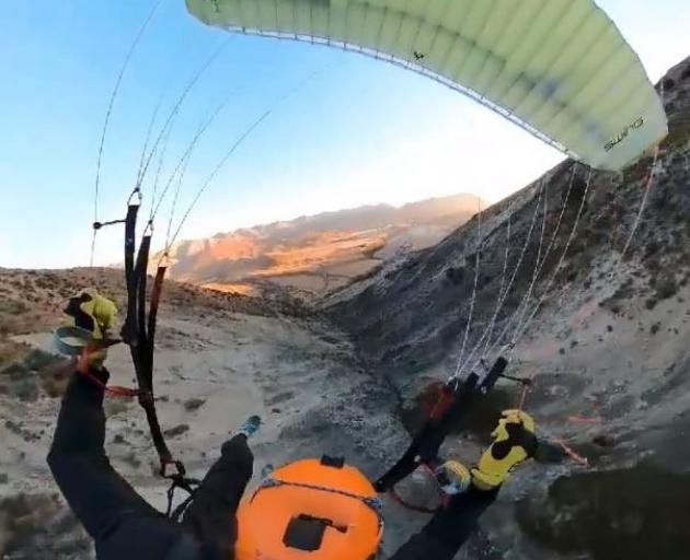 Speed flying is an advanced form of paragliding where a small, high performance wing is used to quickly descend from heights.