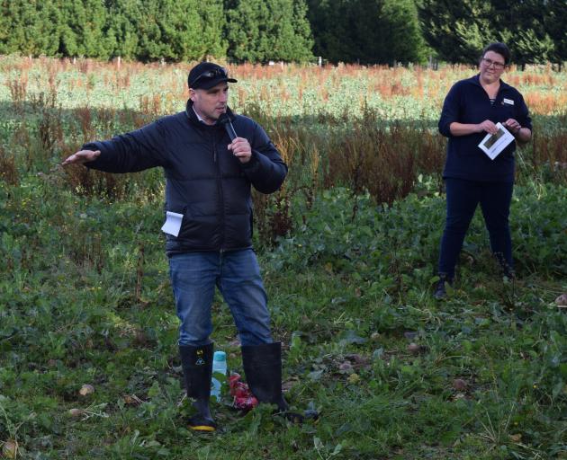 Beef + Lamb New Zealand environment capability manager Tom Orchiston and Otago Regional Council...