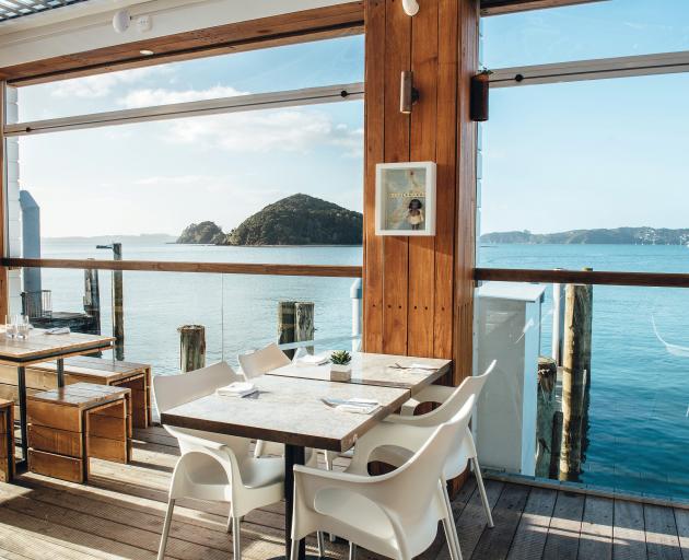 Charlotte's Kitchen, perching on the main pier in Paihia, offers Asian-influenced dishes. Photo:...