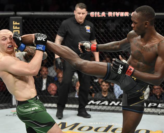 Israel Adesanya was dominant in his win over Marvin Vettori. Photo: Getty Images