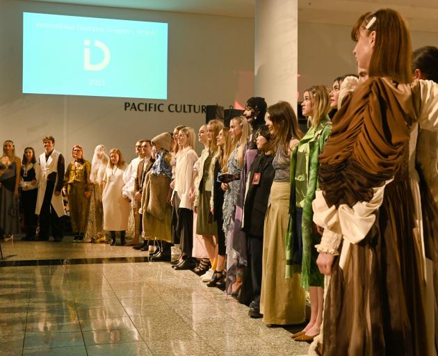 Emergong designers and models on the catwalk. Photo: Linda Robertson