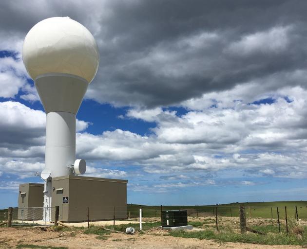 The new rain radar station at Hindon is providing real-time information to meteorologists. PHOTO:...