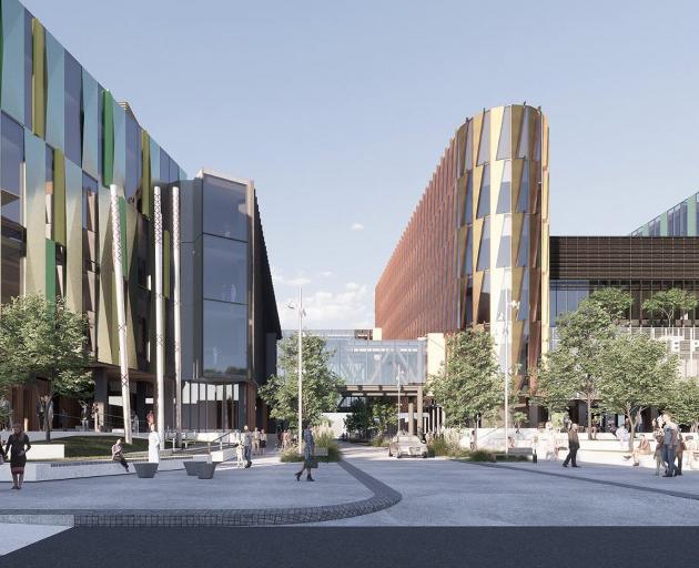 An artist’s concept drawings of what the new Dunedin Hospital might look like. IMAGE: SUPPLIED