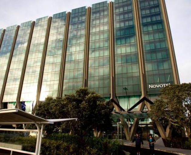 Auckland Airport Novotel Hotel which is in lockdown after a guest tested positive for Covid-19 at...