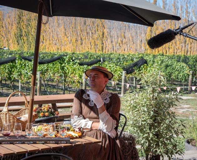 Tom Sainsbury, pictured at River-T Winery, in the Waitaki Valley, stars in one episode of Tourism...