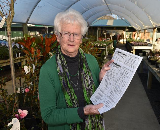 Pat Macaulay holds a copy of The Taieri Pet, a newsletter produced by the Middlemarch branch of...