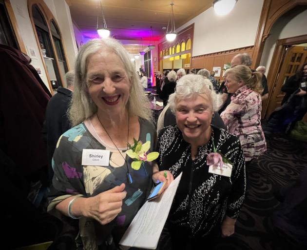 Graduate Women Otago president Shirley Gillett (left) and Lorraine Isaacs catch up at the group’s...