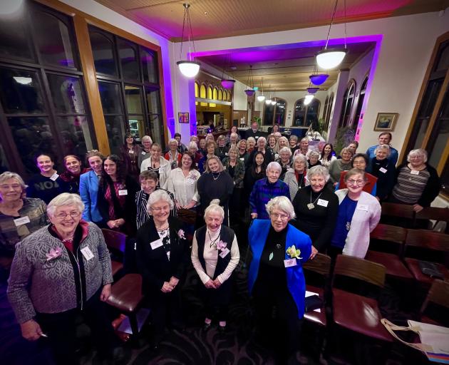 Members of Graduate Women Otago gather during the group’s centenary celebration.