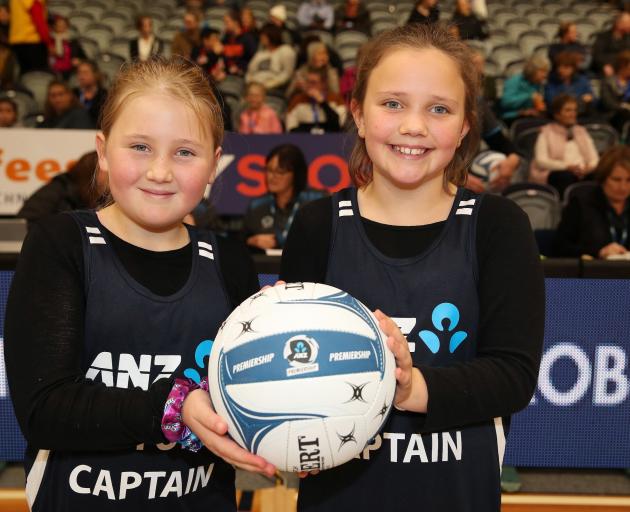 ANZ Future Captains Amber Egan (left) and Grace Oldham were both thrilled to meet their heroes...