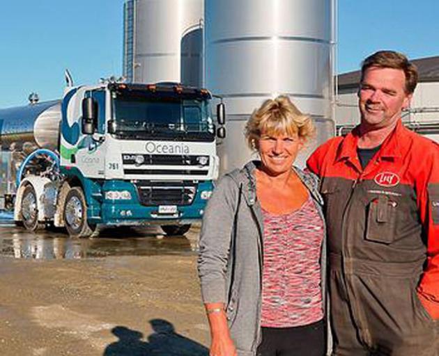 Dairy farmers Wilma and Aad van Leeuwen. Photo: Supplied