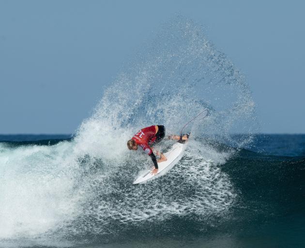 John John Florence, of the United States,  competes at the Rip Curl Narrabeen Classic at...