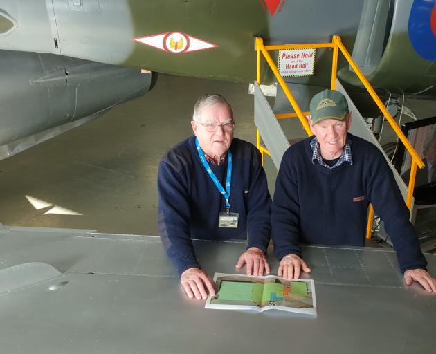 Ashburton Aviation Museum president Stephen Johnston and building committee chairman Owen Moore...