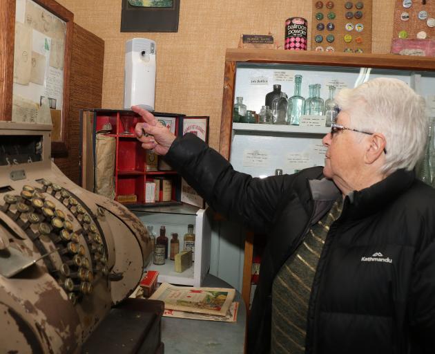 Standing in front of the display Waikawa & Districts Museum volunteer June Leith said she and...