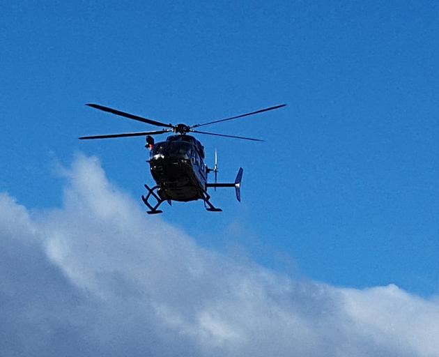 Patients were transported to Dunedin Hospital by helicopter. Photo: Matthew McKew