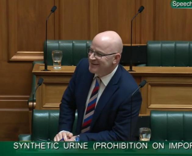 Waimakariri MP Matt Doocey (National) argues in favour of the Synthetic Urine (Prohibition on...