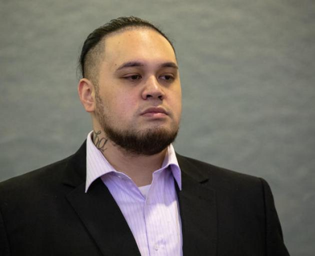 Eli Epiha on trial at the Auckland High Court. Photo: RNZ 