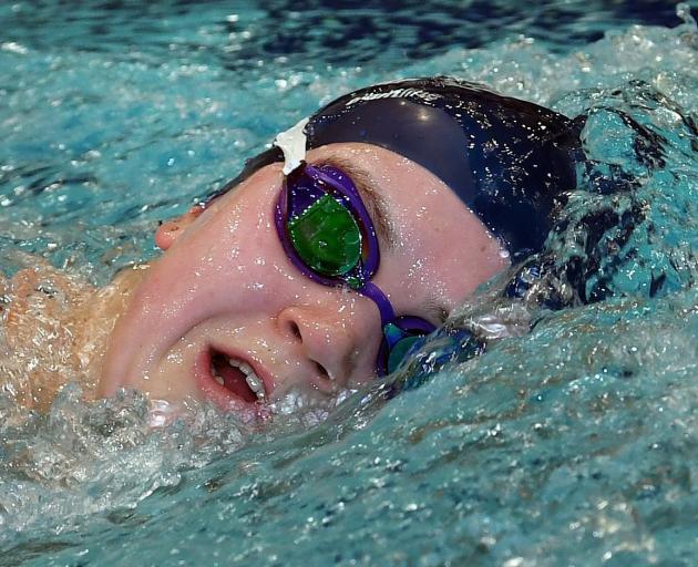 Fairweather charges through the water as she practises her freestyle. PHOTOS: STEPHEN JAQUIERY