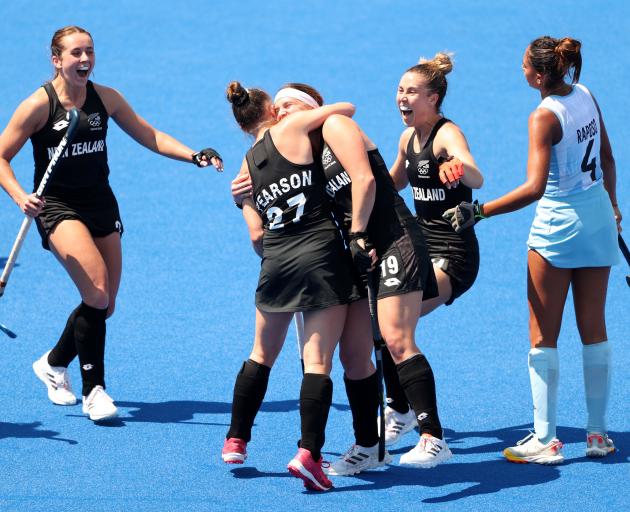 The Black Sticks Women blew away world number 2 Argentina 3-0 in Tokyo. Photo: Getty Images