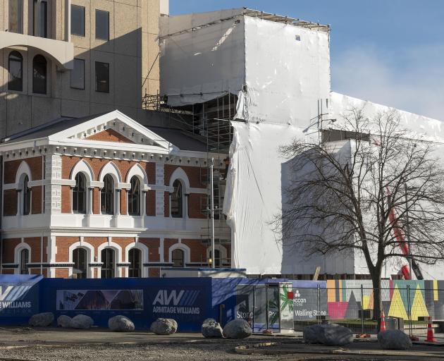 The new hospitality complex in Cathedral Square will open in December. Photo: Geoff Sloan