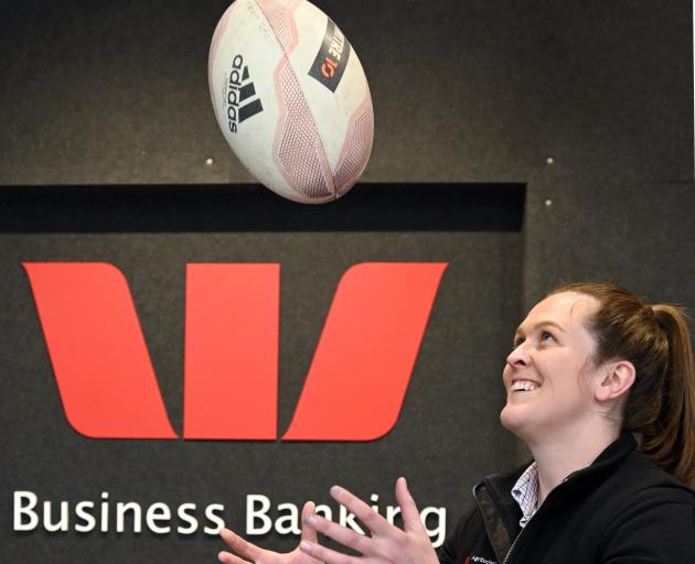  Otago Spirit player Julia Gorinski is juggling rugby and her career in banking. PHOTO: LINDA...