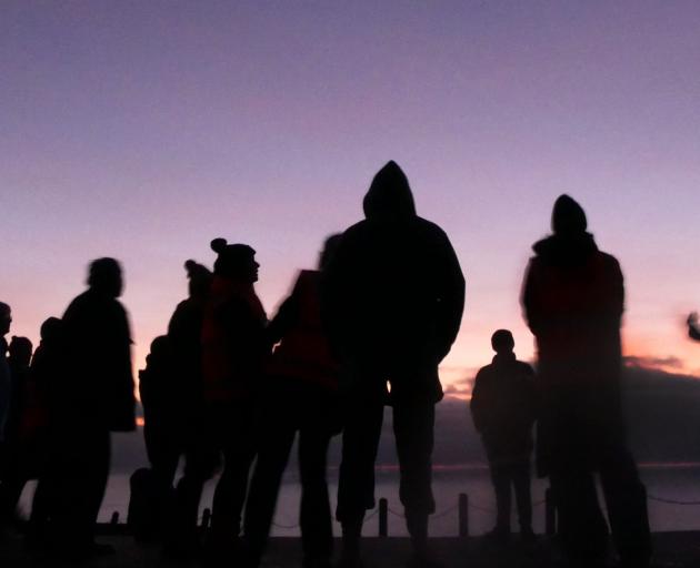 More than 30 people gathered at Oamaru’s Lookout Point yesterday morning to learn about Matariki....