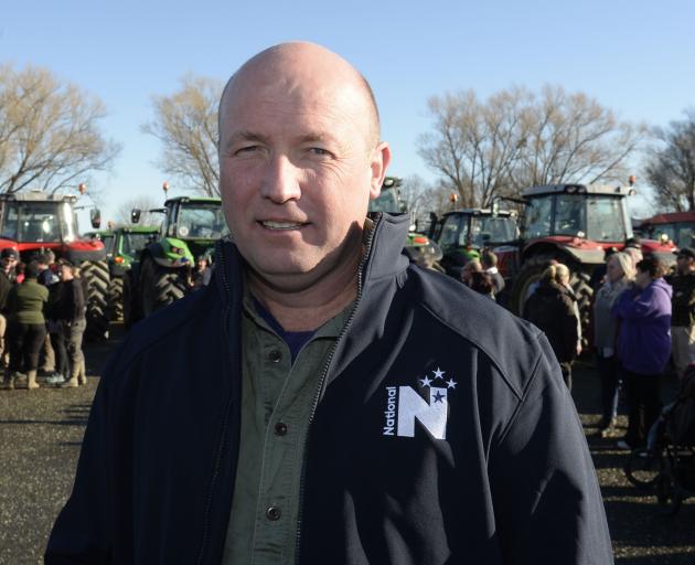 National agriculture spokesman David Bennett at the Gore Groundswell protest. PHOTOS: GERARD O'BRIEN