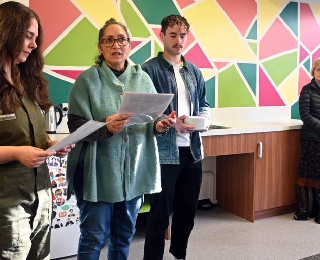 Announcing the opening of the new queer space at the University of Otago yesterday are (from left...