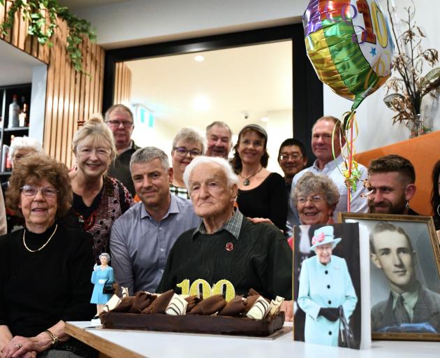 Eric Soper celebrates his 100th birthday on Saturday alongside family. PHOTO: LAURA SMITH
