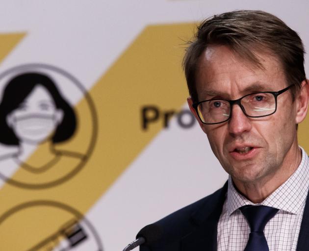 Director-general of health Dr Ashley Bloomfield discusses results from wastewater tests at the...