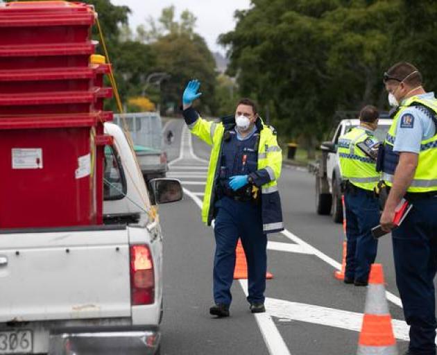 Police said "six or seven" vehicles were stopped by officers during a 50-minute blitz at Tai Tapu...