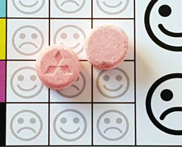 The 'Pink Mitsubishi' MDMA pill is estimated to contain 250-300mg of the active ingredient. Image...