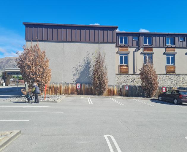 Wanaka's empty Base Backpackers building in Brownston St is for sale. PHOTO: MARJORIE COOK
